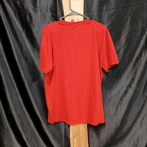 Red LeBron James size men's large nike dri fit athletic short sleeve crew neck t - Picture 5 of 6